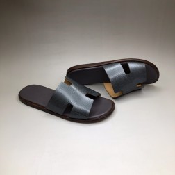 HERMES 에르메스 이즈미르 슬리퍼 H형 디테일 디자인 Izmir sandal 다크 브라운