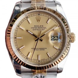 Rolex 롤렉스 데이져스트 18K포금 Datejust Oyster 36mm 골드 다이얼